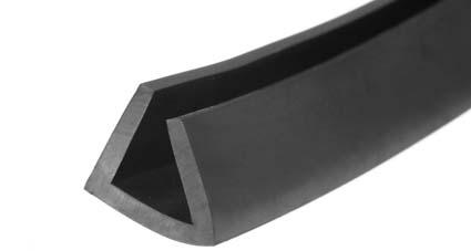 Rubber Square U Channel Section - Rubber Extrusion